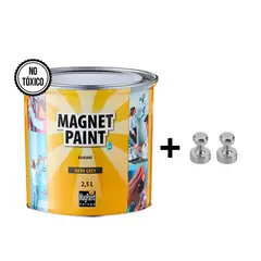 MAGPAINT - Pintura Efecto Magnetico 2.5L + 2 Imanes de Neodimio