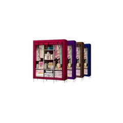 GENERICO - Ropero armable MULTICOLOR 3 cuerpos -CLOSET para colgadores y ropa