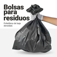 GENERICO - Bolsas negras para basura 35 L, 2 micras, 100 uds