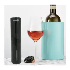 MUNAIQUI - Sacacorchos eléctrico de Vino marca color negro