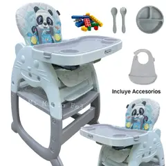 BABY - Silla de Comer 3 en 1 para Bebe Premiun Gr 2025