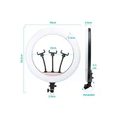 GENERICO - ARO LED 45CM LUZ BLANCA 50w TRÍPODE 200mt