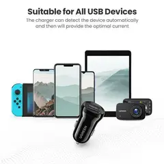 UGREEN - Cargador para carro USB-A de 24W