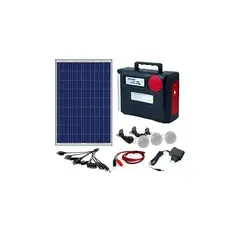 CAFINI - Kit Solar Portátil Panel Solar SISTEMA DE ILUMINACIÓN
