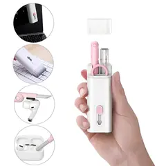 ELMEJORPRECIO - Kit De Limpieza 7 En 1 Para Celular Computadora Rosado