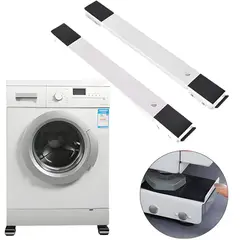ELMEJORPRECIO - Base Con Ruedas Extensible Para La Lavadora Refrigeradora Blanco