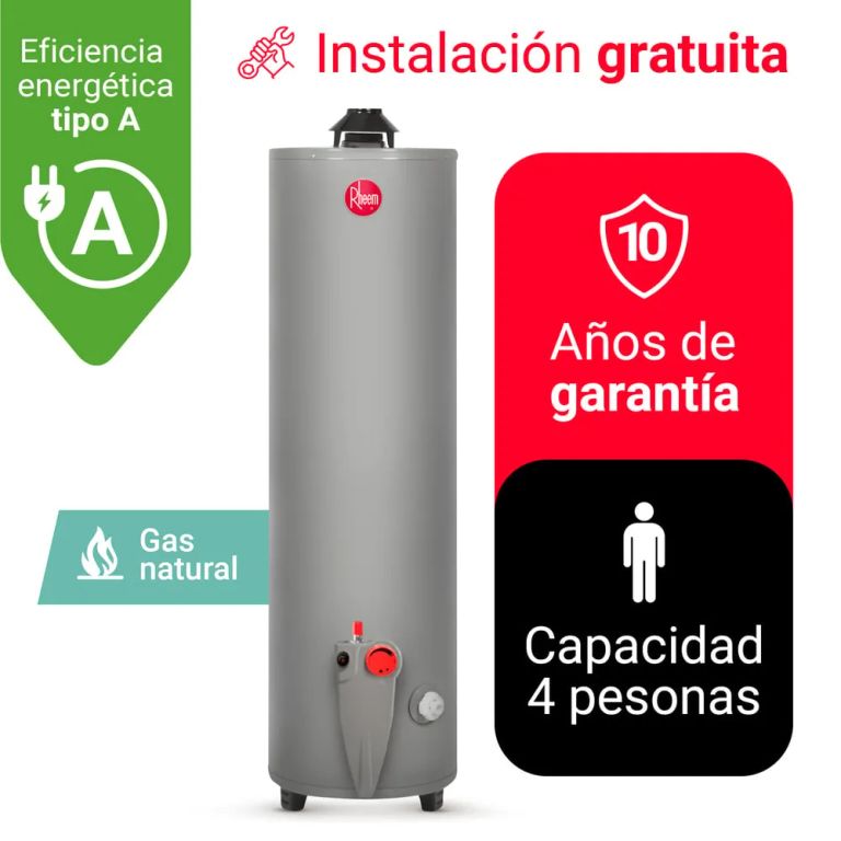 TERMOTANQUE A GAS 114L GN RHEEM - GAS NATURAL