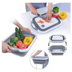 ITELSISTEM - Tabla De Picar Plegable Escurridor colador 2 en 1 Calidad