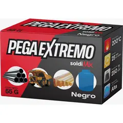 SOLDIMIX - Soldadura Industrial en Frio Pega Extremo x 55gr - Negro