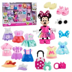 MINNIE - Muñeca Mouse Fashion- 18cms. Disney Junior 25 Piezas