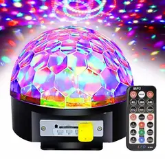 GENERICO - Bola parlante mp3 luces disco sicodélicas audioritmico