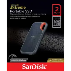SANDISK - Disco ssd externo e61 extreme 2tb portable 1050mbs