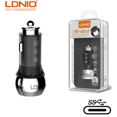 LDNIO - Cargador de Auto iPhone 5, 6, 6s, 7, 8 Plus, X, XS