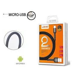 LDNIO - Cable Micro Usb V8 Fast Charge 2mt Anti Quebraduras