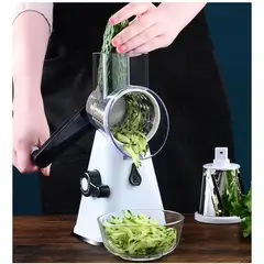 GENERICO - Picador cortador de verduras tipo molino rallador acero inoxidable