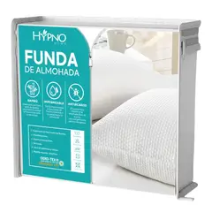 HYPNO HOME - Funda de Almohadas Impermeable 50x70cm De Bambu x2 Unids blanco