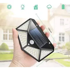 OEM - Led Solar + de 100 Leds Reflector Foco Lampara Jardin Entrada Cochera
