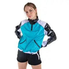 KINETIX - Casaca Cortavientos Deportiva Eclypse Turquesa Mujer