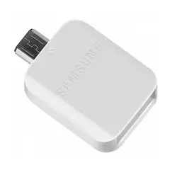 SAMSUNG - Adaptador otg v8 a usb galaxy s6 s7 original - blanco