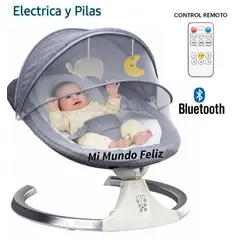 BABY - Mecedora para Bebe Musical Automatica Infantil Gris