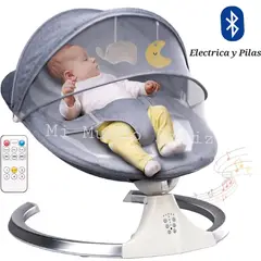 BABY - Mecedora para Bebe Musical Automatica Infantil Gris