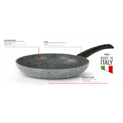 LA ITALIANA - Sarten Italiana Roca Volcánica 24 cm