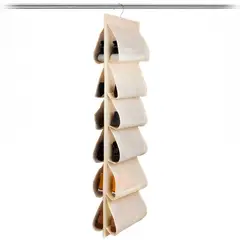 MINARI - Colgador de Zapatos para Closet Organizador de Armario Crema 019C