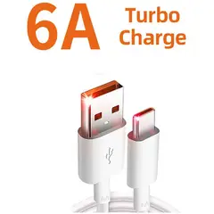 XIAOMI - Cable de carga xiaomi charge tipo c 6a original 1 Metro