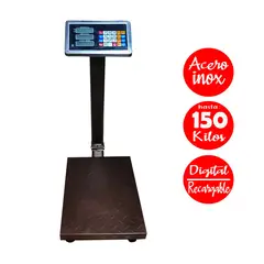 GENERICO - Balanza Industrial 150 Kg con Plataforma ACSTCS-150K