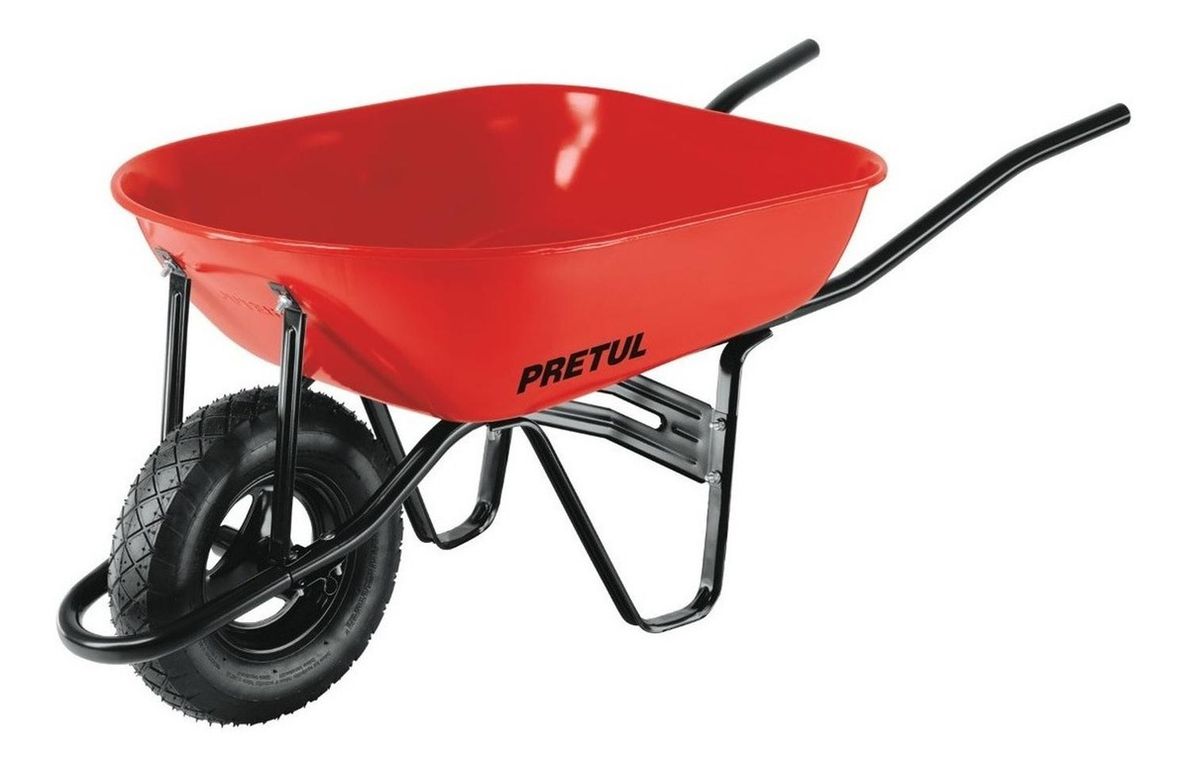 Carretilla Buggy 80 Litros 5.5 Ft3 350 Kg Pretul