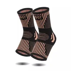 GENERICO - Tobilleras Compresion Deportivas Copper 2Und - L