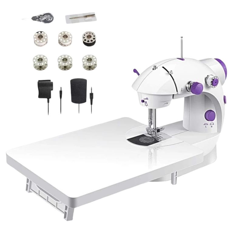 Mini Máquina de Coser Electrónica con Mesa de Apoyo