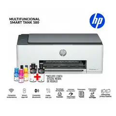 HP - Multifuncional HP Smart Tank 580 Color Wifi Bluetooth Smart App-1F3Y2A