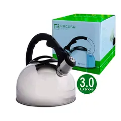 FACUSA - Tetera Facusa 3 Litros Modelo Elegant Acero Inoxidable