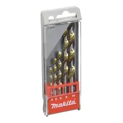 MAKITA - Set de 5 Brocas de Titanio 4mm a 10mm D-30514