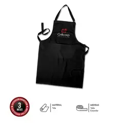 GRILLCORP - Mandil Negro Basico Parrillero