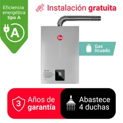 Rheem - TERMA A GAS 21 L GLP RHEEM TIRO FORZADO
