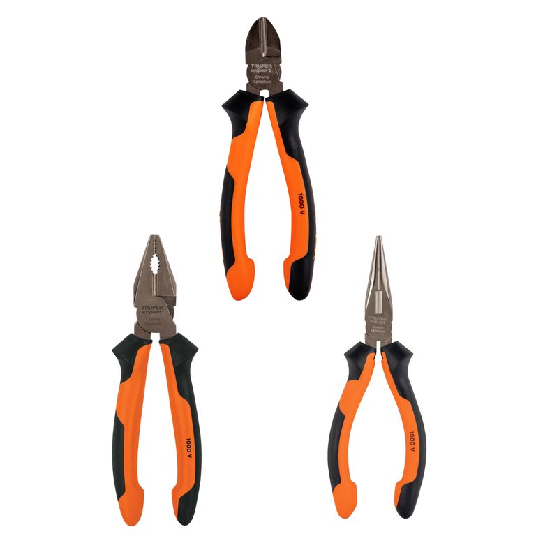 Juego de alicates Dialectricos x 3 piezas Truper
