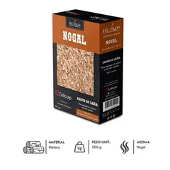 GRILLCORP - Astillas de Leña Nogal 500gr