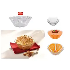 MARINEX - Fuente Refractorio de Pyrex Brioche de Vidrio Templado - 1300 ml