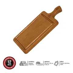 GRILLCORP - Tabla de Picar Chica Parrillera con Mango