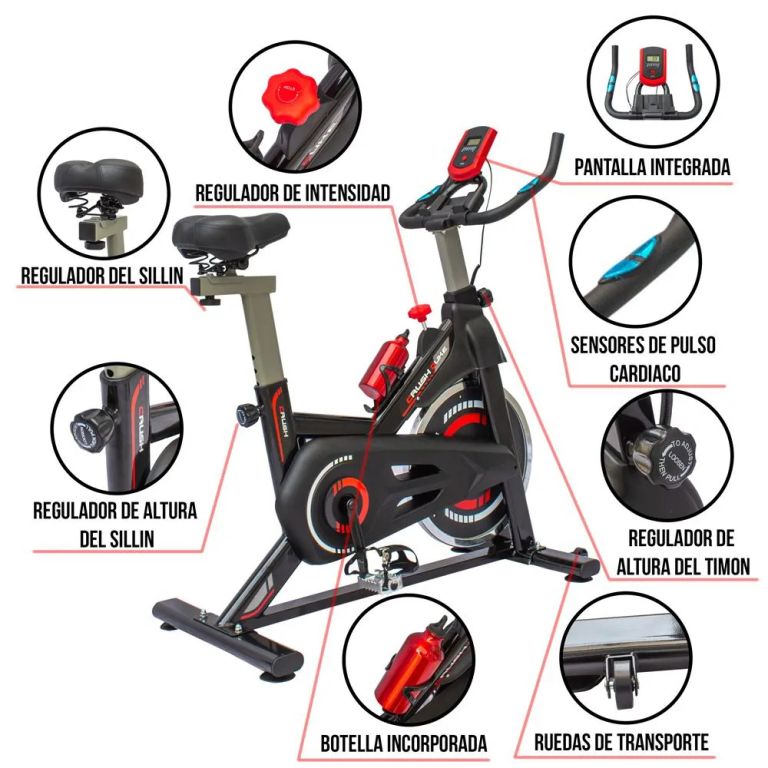 Spinning Potente V10K Cardiovascular J4035 - Negro