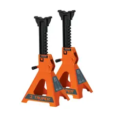 TRUPER - Caballete para auto 3 toneladas / 2 piezas,