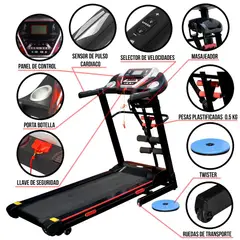 SPORT FITNESS - Trotadora Eléctrica Cardiovascular - 2.5 Hp