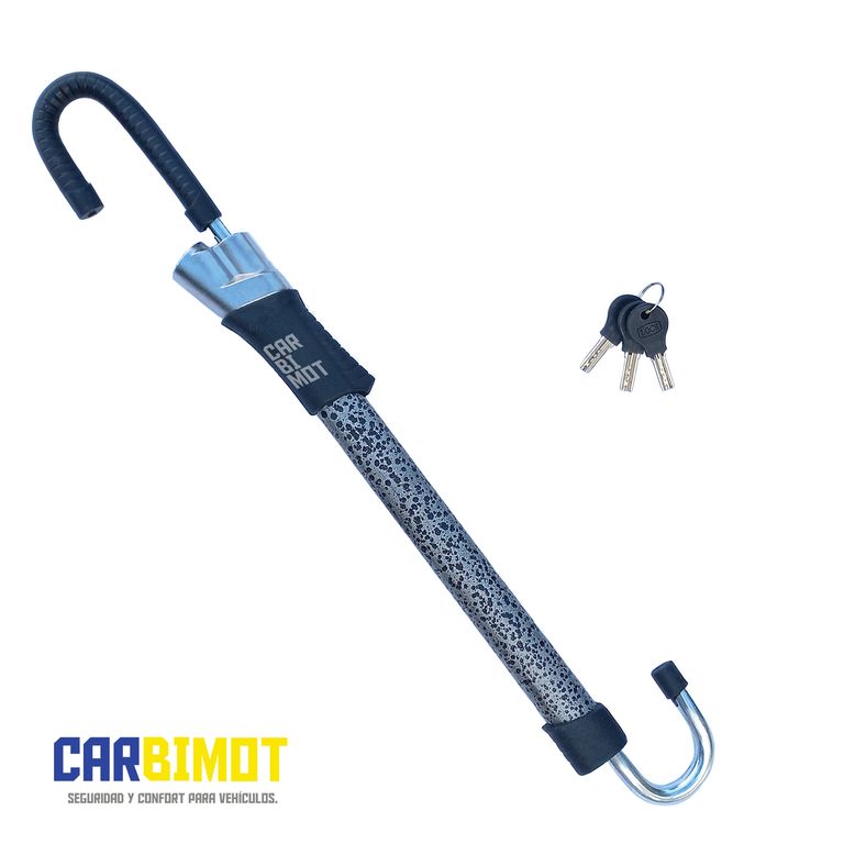 SEGURO DE TIMON VOLANTE TRABA PEDAL ANTIRROBO DE VEHICULO