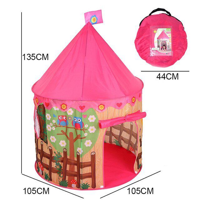 Carpa Castillo Casita Armable para Niñas Rosado