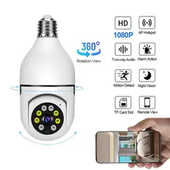 GENERICO - Mini Cámara Tipo Bombilla Inteligente Con Vision Nocturna y Altavoz