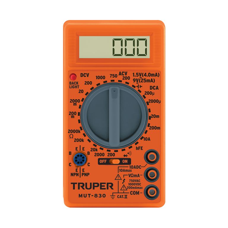 Multímetro digital multitester Truper