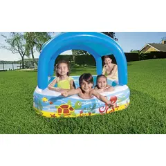 Bestway - Piscina inflable Infantil con Parasol 140x140x114 cm