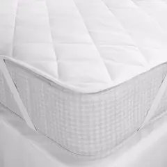 ARLIN TEXTIL - Protector de Colchón clásico King color blanco